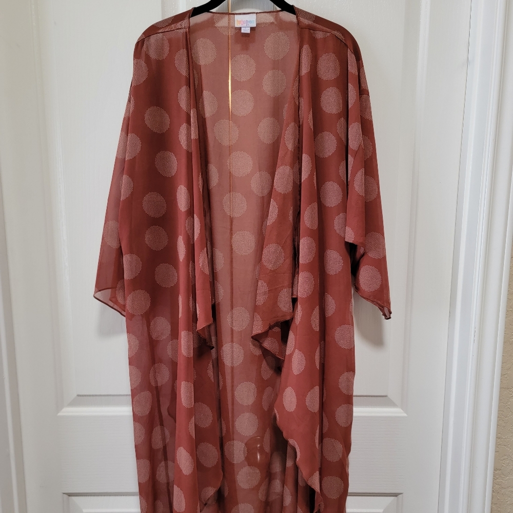 LuLaRoe Shirley in burnt orange